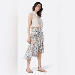 Joie Brigida Floral Tiered Midi Silk Skirt Size 8 New With Tags Business Casual